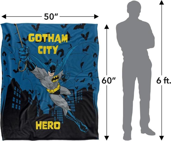 Produktbild Batman Decke Gotham City Hero (152 x 127 cm)