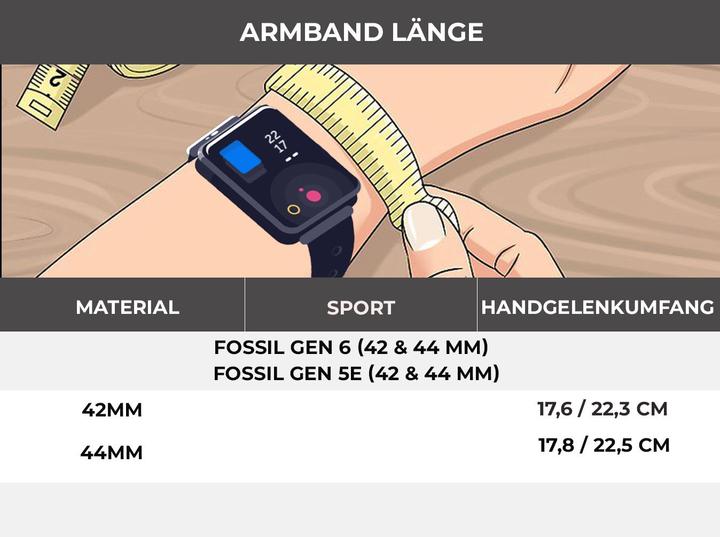 Produktbild Strap-it Sportarmband (44 mm, Silikon)