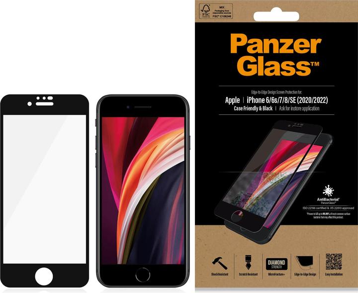 Produktbild PanzerGlass Case Friendly (1 Stück, Apple iPhone 7, Apple iPhone 6s, Apple iPhone 8, Apple iPhone 6, Apple iPhone SE)