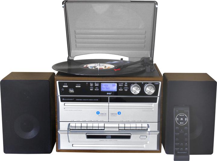 Immagine prodotto Soundmaster MCD5550D (Lettore CD, Nastro adesivo, Giradischi, Bluetooth, 2x 2,5 W)