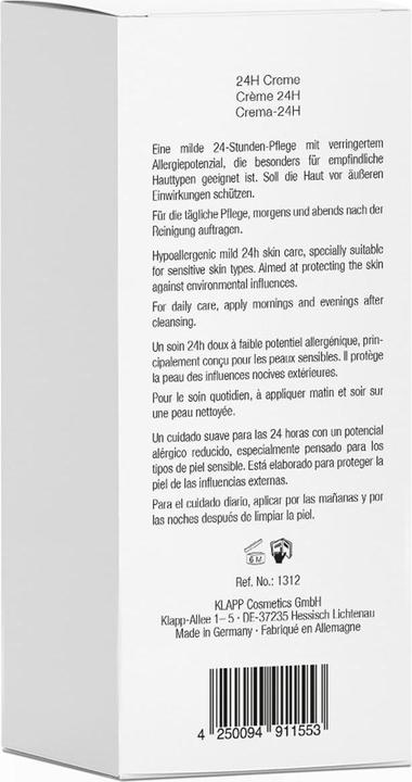 Actual product image Klapp BETA GLUCAN 24H Cream (50 ml, 24h cream)