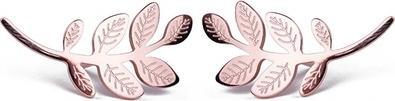 Immagine prodotto Vuch Bellissimi orecchini in bronzo Foglie d'oro rosa (L)