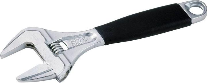 Image du produit Bahco Clé à molette ERGO 32 mm à ouverture extra-large, écrou central et poignée en caoutchouc, chromée (32 mm)