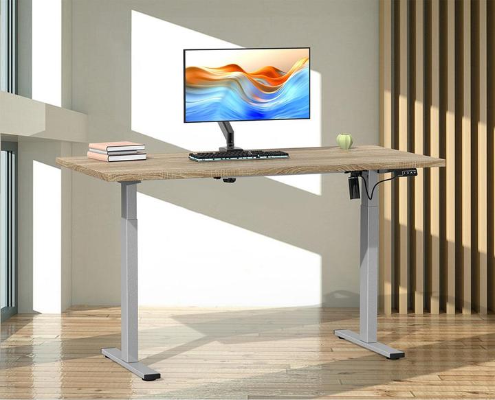 Produktbild VCM Schreibtisch verstellbar Lona 140x80 si (140 x 80 x 120 cm)