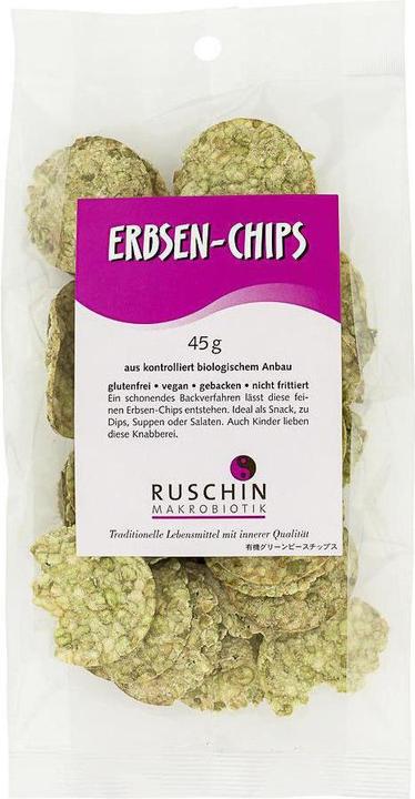 Produktbild Ruschin Makrobiotik Erbsen Chips (45 g)