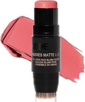 Actual product image Nudestix Nudies Matte Lux Cream Blush 3-in-1 All Over Face Colour For Cheeks Eyes and Lips with Blending Blus (Juicy Melons)