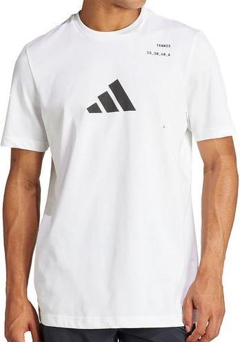 adidas Tennis Graphic Tee White Man (XL)