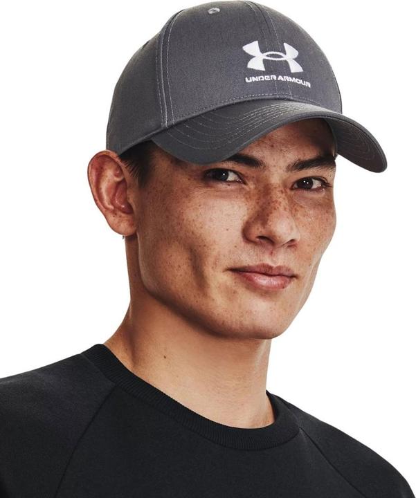 Actual product image No Name Under Armour Branded Lockup Adj OSFM Men's Baseball Cap Grey 1381645 012