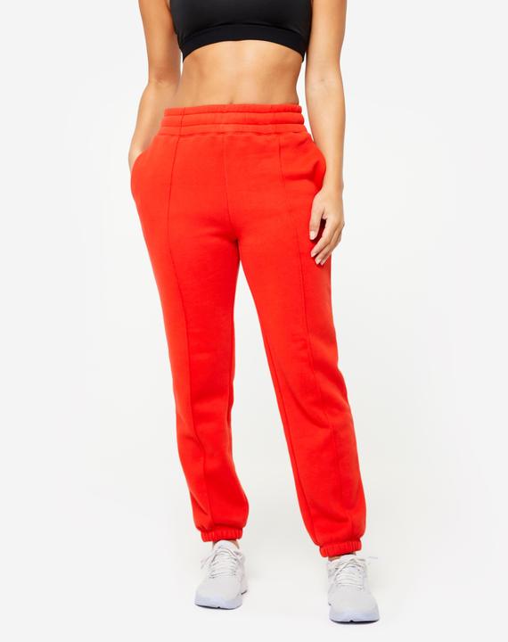 Image du produit Domyos Pantalon de jogging femme chaud - 500 rouge foncé