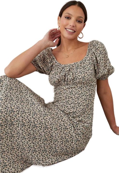 Dorothy Perkins Womens/Ladies Ditsy Print Ruched Midi Dress