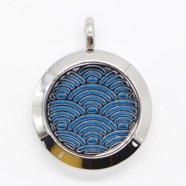 Produktbild Zen Arôme Duft-Schmuck Halskette mit Anhänger No.53 für Ätherisches Öl, Parfum (Edelstahl, Leder)