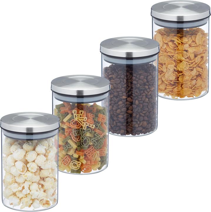 Productafbeelding Relaxdays 4x voorraadpotten (0.75 l)