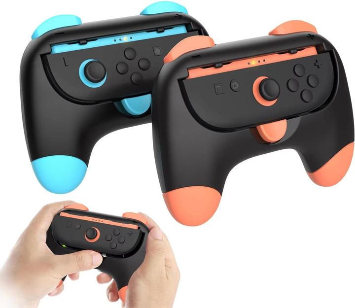 Produktbild Dobe Nintendo Switch 2 Joy-Con-Controller Schwarz-Rot und Schwarz-Blau (DSi XL)