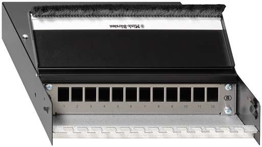 Immagine prodotto Rutenbeck CP-UM A-12 Ap - RJ-45 - Cat6,Cat6a - Nero - Argento - 236 mm - 303 mm - 56 mm