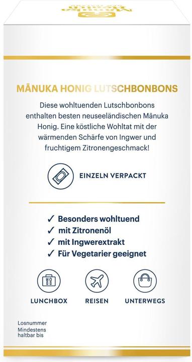 Nutritional values and ingredients Manuka Health MGO 400+ Manuka Lutschbonbons (1 Piece)