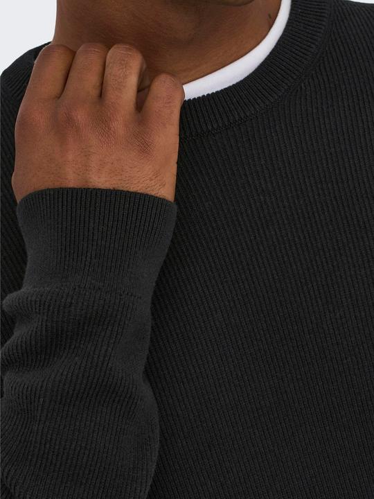 Produktbild Only & Sons Strukturstrick Strickpullover (L)
