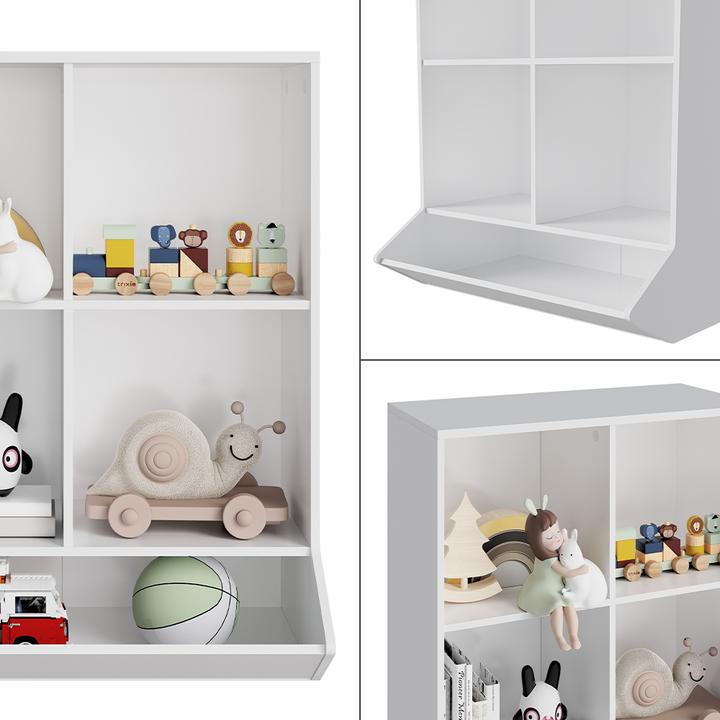 Produktbild Vicco Kinderregal Conny, Weiss, 65.5 x 82.5 cm