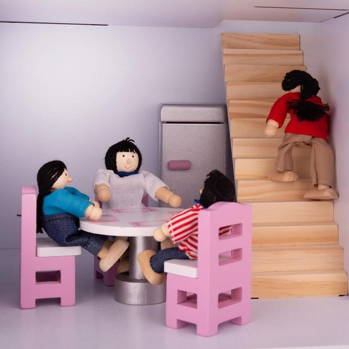 Produktbild Bigjigs Tidlo Puppenhausmöbel aus Holz, Küche, 9-teilig.