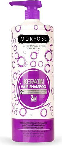 Actual product image Morfose Morphhose - Professional Reach Hair Shampoo 2In1 Keratin Keratin Shampoo To Restore Damaged Hair (1000 ml, Liquid shampoo)