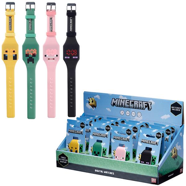 Produktbild Puckator Minecraft Faces Digitaluhr aus Silikon (Digitaluhr)