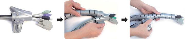 Actual product image LogiLink Spiral hose cable tie, 1.5m (Cable spiral hose, 150 cm)