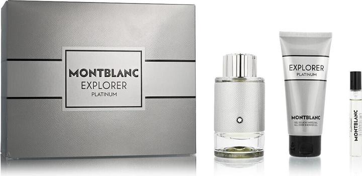 Montblanc Set Explorer Platinum, Barbati, Eau De Parfum 100ml Eau De Parfum 7.5ml Gel De Dus 100ml (Eau de Parfum, 100 ml)