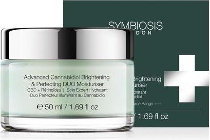 Actual product image Symbiosis London CBD Retinoids Advanced Cannabidiol Brightening Perfecting Duo Moisturiser (Face toner)