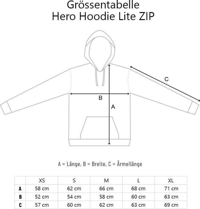 Immagine prodotto Quikflip Felpa con cappuccio Hero Lite (L)