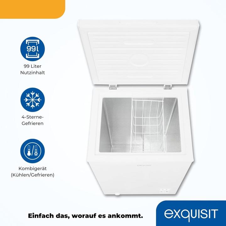 Produktbild Exquisit GT100-050E (Freistehend, 99 l)