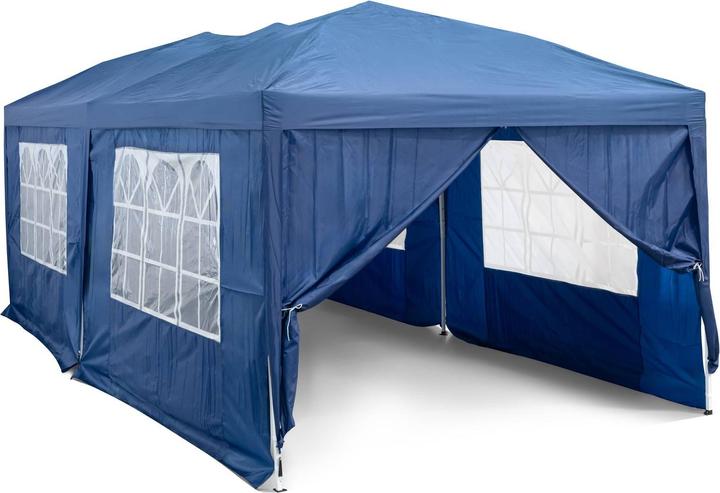 Produktbild Uniprodo Faltpavillon 2,95 x 5,9 m Oxford-Gewebe wasserfest Partyzelt Gartenpavillon (590 cm, 295 cm)