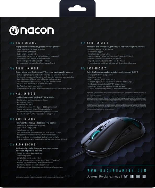 Produktbild Nacon Gaming GM-500 E-Sport (Kabelgebunden)