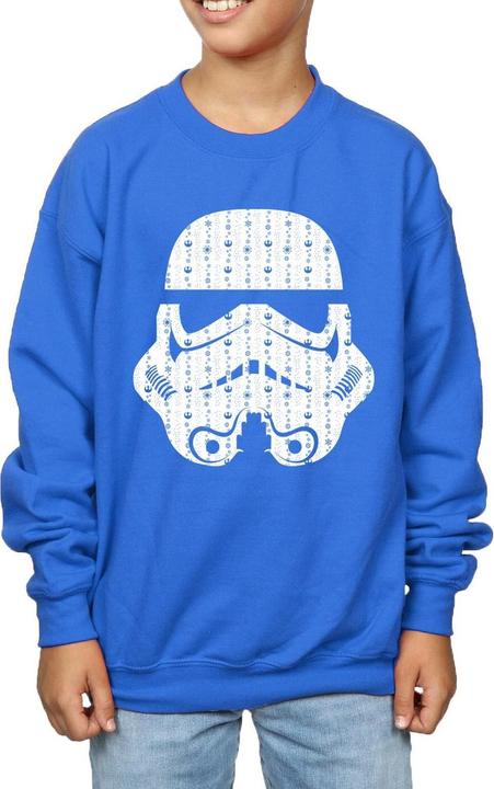 Produktbild Star Wars Christmas Stormtrooper Helmet Sweatshirt Jungen (128)