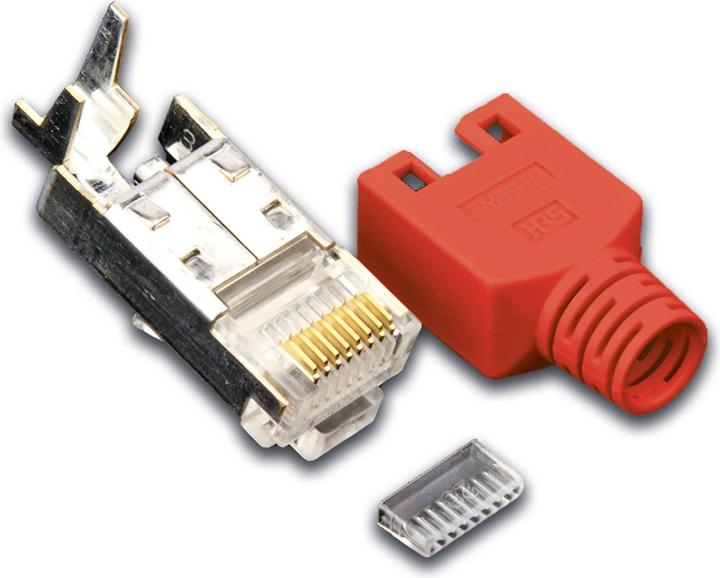 Image du produit Wirewin Connecteur RJ45 Hirose TM11 50 pièces, rouge (Câble réseau Connecteur)