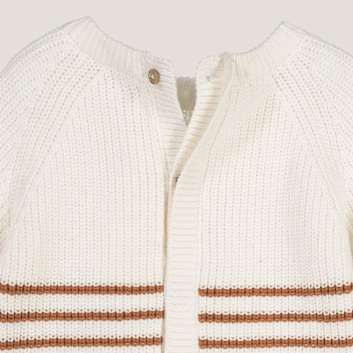 Actual product image La Redoute Collections Chunky knit jumper with a round neckline and button fastening at the back (68)