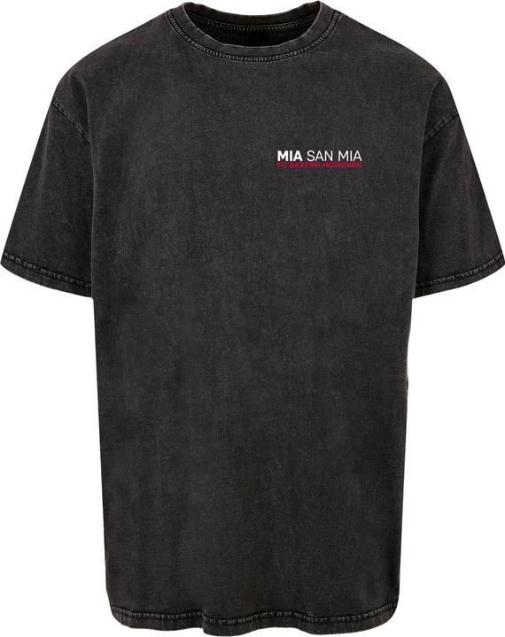 FC Bayern München Logo History Acid Washed Heavy Oversize Tee - 115115 (L)