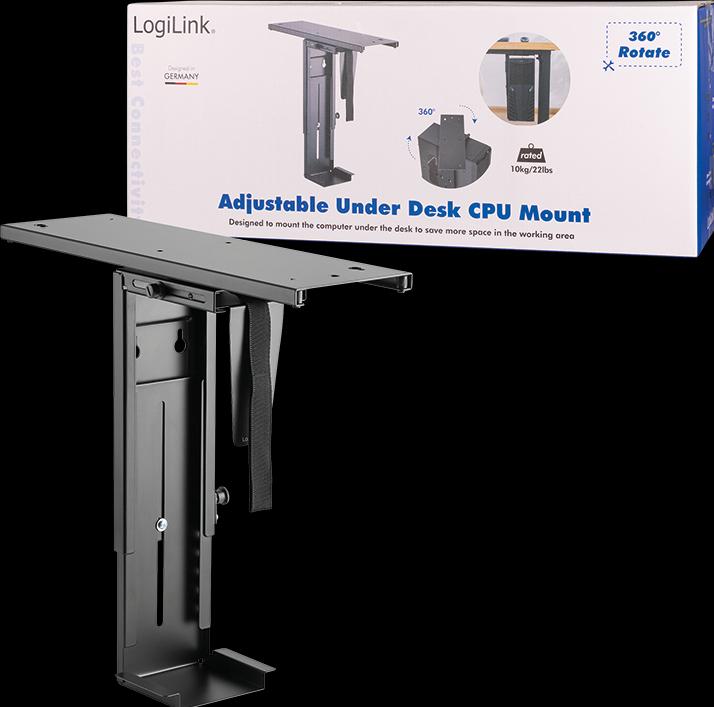 Actual product image LogiLink Adjustable PC holder for under-table m
