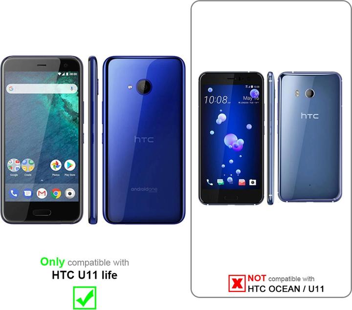 Actual product image Cadorabo Book Jeans Optics Cover (HTC U11 Life)