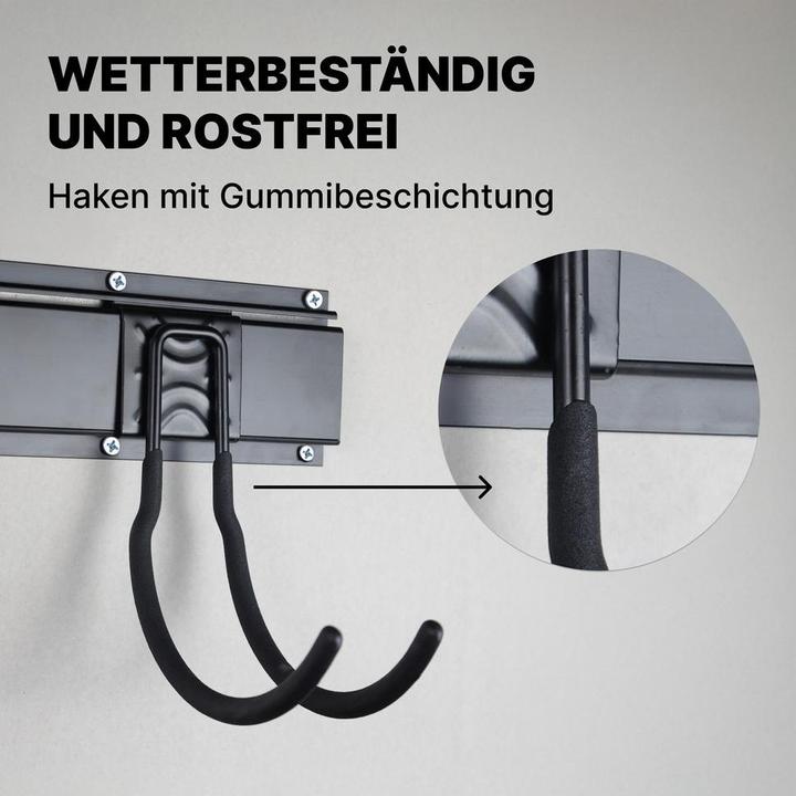 Produktbild Dönges Wandhalterung Garage 3 Paneele á 40cm inkl. 11 Wandhaken