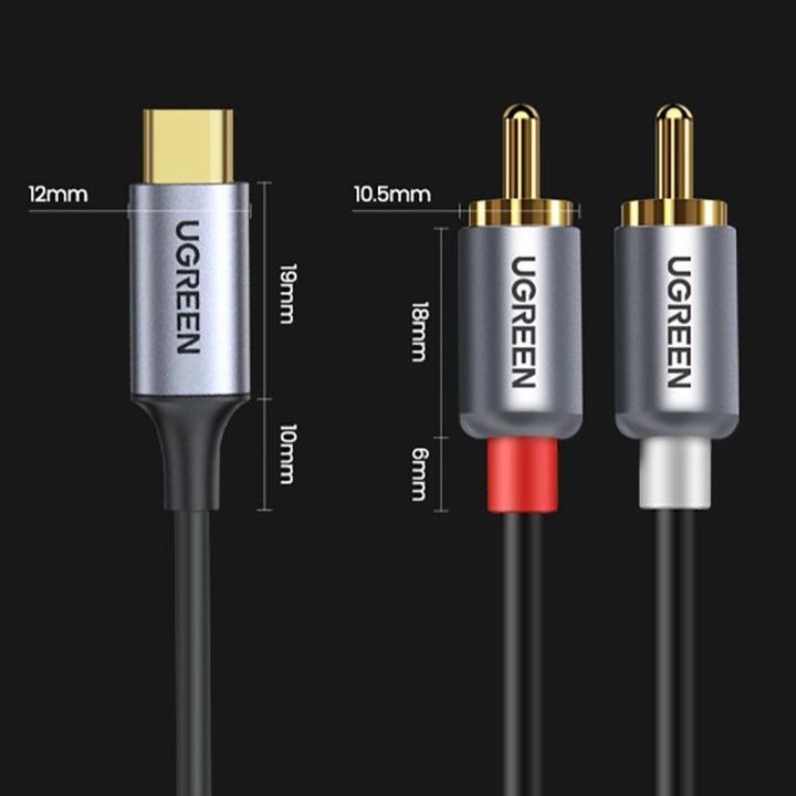 Image du produit Ugreen 2x Cinch — USB C (1.50 m, RCA)