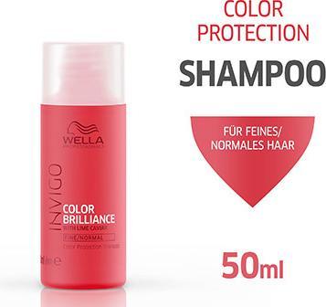 Actual product image Wella Invigo Color Brilliance Shampoo Fine - (50 ml, Liquid shampoo)