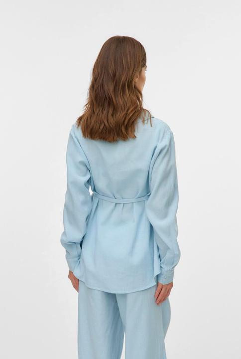 Immagine prodotto Mamalicious Normal geschnitten V-Ausschnitt Ärmelbündchen mit Knopf Schmale Ärmel Top Bluse (XXL)