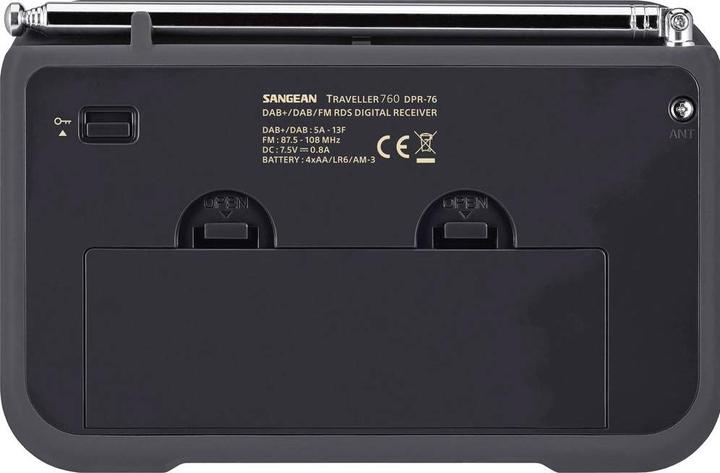 Produktbild Sangean DPR-76 BLACK-BLACK (DAB+, FM)
