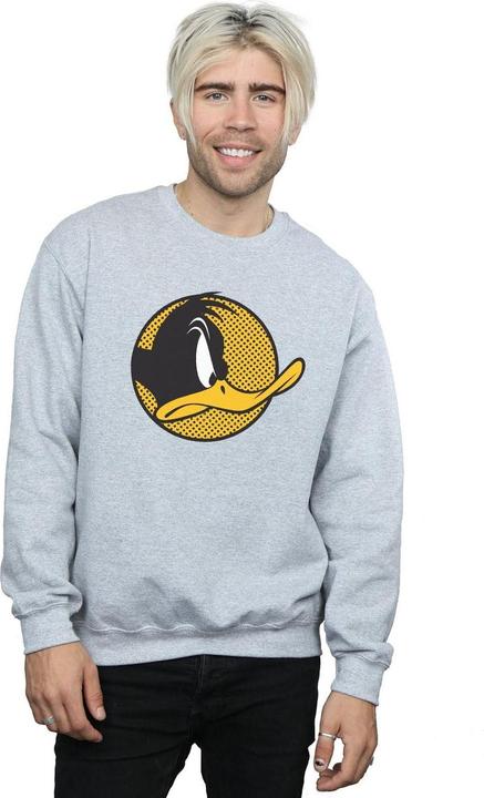 Produktbild Looney Tunes Daffy Duck Dotted Profile Sweatshirt (L)