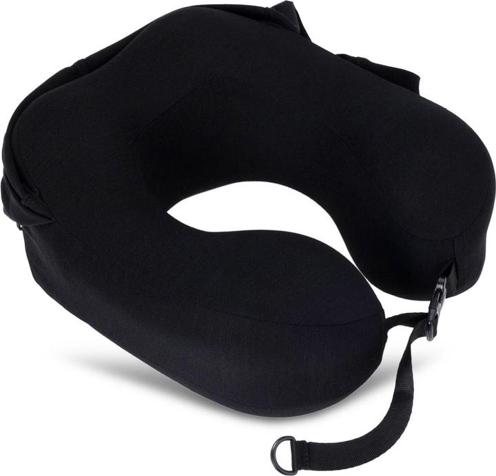 ProWorld Nackenkissen aus Memory Schaummit Haube, schwarz (Kopf- & Nackenkissen)