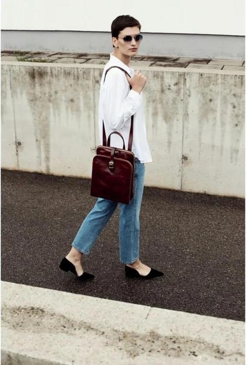 Image du produit Only-Bags.Store Sac à dos en cuir pour femme, sac convertible