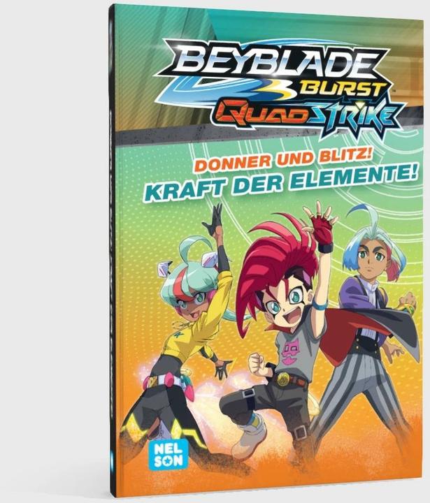 Immagine prodotto BEYBLADE BURST QUADSTRIKE: Donner und Blitz! Kraft der Elemente! (Tedesco, Nelson, 2024)