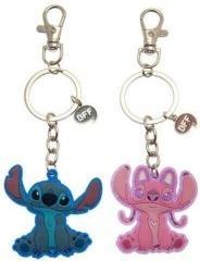 Peers Hardy STITCH & ANGEL - Set de 2 Portes-Clé BFF en Métal