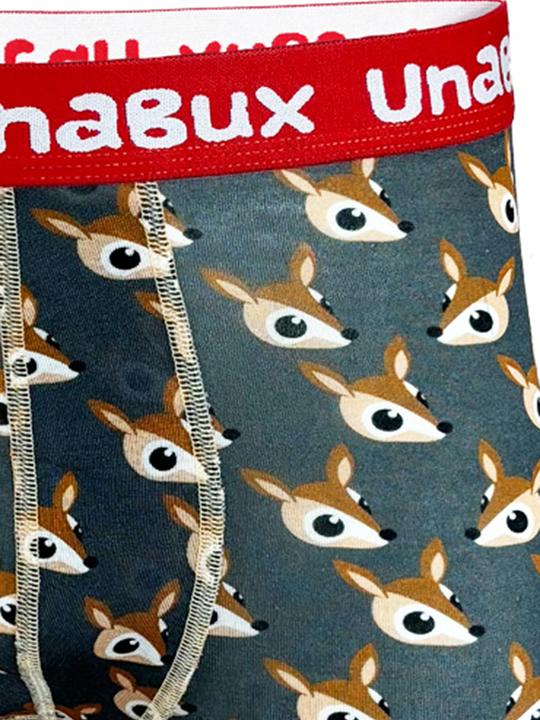 Immagine prodotto Unabux Boxer BLACK WHITE RABBIT (M, Confezione da 2)