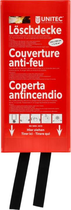 Immagine prodotto Unitec Coperta antincendio in fibra di vetro 120 x 180 cm