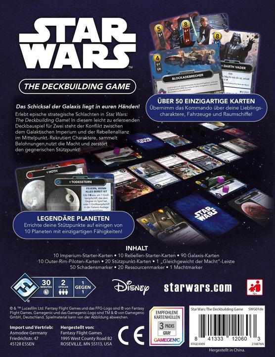 Produktbild FFG Star Wars: The Deckbuilding Game (Deutsch)